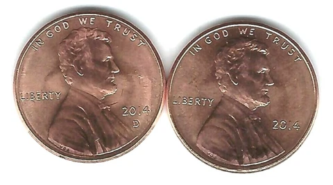 2014-D & P Two Brilliant Uncirculated Lincoln Cent Type Coins Cover