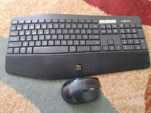 Logitech K850 & M705 Wireless Keyboard & Mouse Plus USB RECEIVER - Picture 1 of 6
