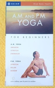 AM Yoga PM Yoga For Beginners VHS Tape  Physical Fitness  Health - Picture 1 of 7