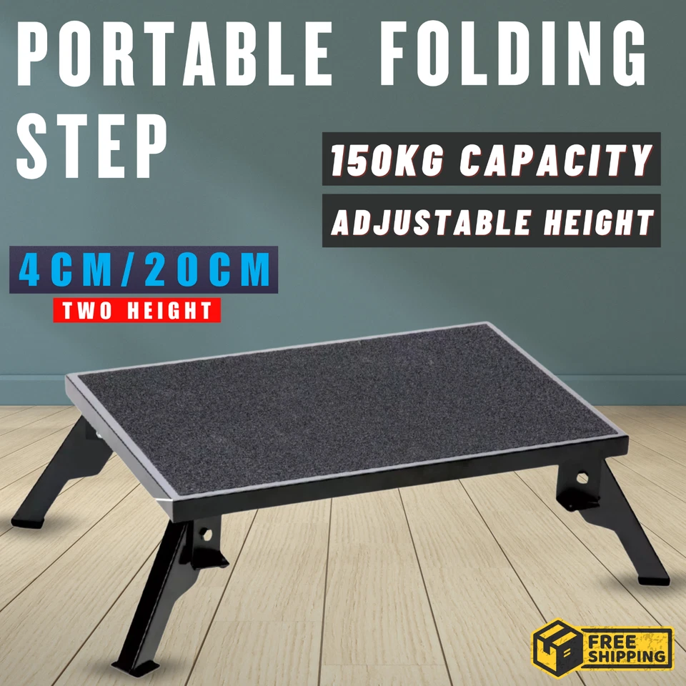Genuine KASA Caravan Rv Folding Step With Anti-Slip Top Folds Flat Easy Storage