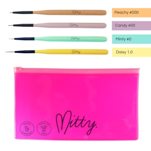 Nail Art Detail Brushes by Mitty Pack - Picture 1 of 12
