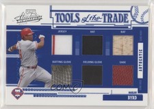 2005 Playoff Absolute Memorabilia Reverse Blue Six Materials /45 Marlon Byrd