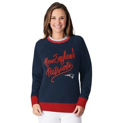 NFL New England Patriots Officially Licensed Women's Hail Mary Sweatshirt G-III - Image 1 of 4