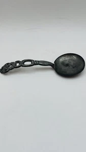 Vintage N.T. Tinn Scandinavian pewter tin spoon ladle stamped / branded - Picture 1 of 12