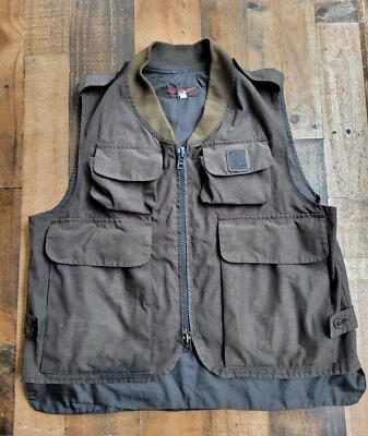 Vintage Al Mar USA Hunting Black Vest Large Rare - Image 1 of 4