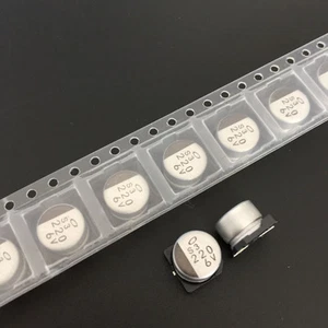 20pcs 6.3V 220uF 6.3V Nichicon UR 8x6.2mm SMD Chip type Capacitor - Picture 1 of 2