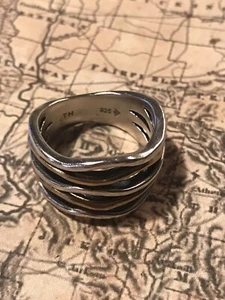 Silpada Drift .925 Sterling Silver+Brass Ring Size 11 R2110 New - Picture 1 of 5
