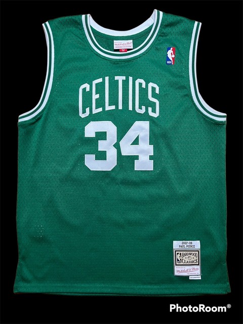 Paul Pierce Green Boston Celtics Autographed Mitchell & Ness 2007