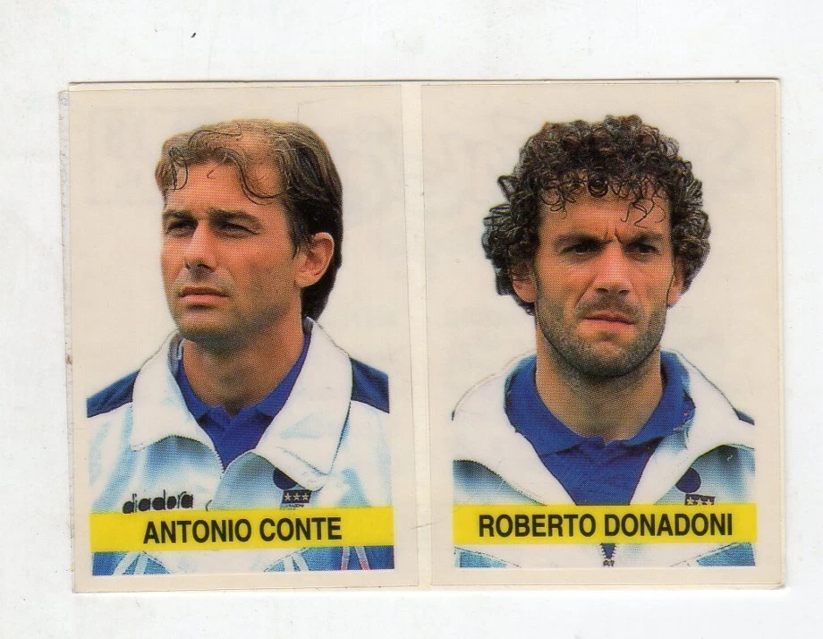 figurina - SUPERCALCIO 1994/95 PANINI - NUMERO P18 DONADONI MILAN CONTE JUVE