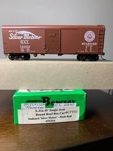 BOWSER #55304  Seaboard "Silver Meteor" X-31a 40' Round Roof Box Car #19402 1:87 - Picture 1 of 1