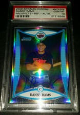 2008 Bowman Chrome #BCP258- Danny Rams Autographed RC Refractor /500! PSA 10! 