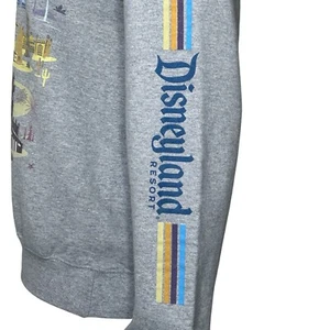 Disneyland Sweatshirt Disney Mickey kingdom Discover the Magic Passport Gray - Picture 1 of 23
