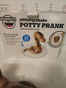Snake Toilet Bowl Monster - Hisss-terically funny! Bathroom Scary Gag Prank Joke - Picture 1 of 3