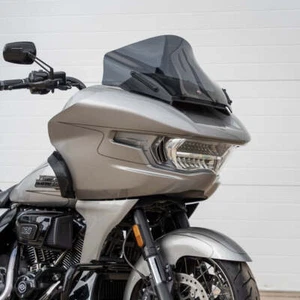 Klock Werks 12" Pro Touring Dark Smoke Windshield Harley Road Glide FLTR 23.5-25 - Picture 1 of 5