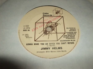JIMMY HELMS - GONNA MAKE YOU AN OFFER YOU CAN'T REFUSE / SO LONG LOVE = PROMO - Picture 1 of 1