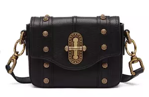 Aje Hutton Mini Bag Black Leather Gold Hardware Crossbody Handbag - Picture 1 of 13