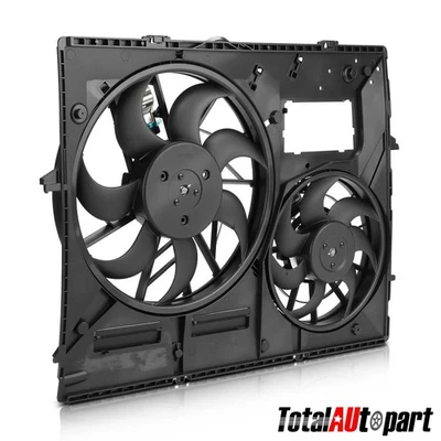 Комплект вентилятора охлаждения радиатора с плащаницей для Porsche Cayenne 2005-2006 2008-2010 - Изображение 1 из 4