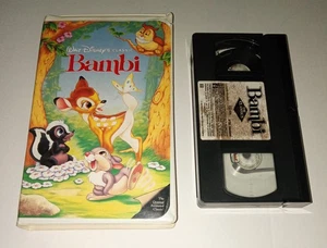 BAMBI Walt Disney Classic Black Diamond Label VHS Cassette and Case 1997 - Picture 1 of 4