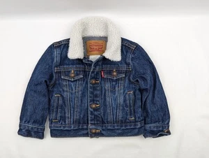 Levi's Denim Jacket w/ Shearling Sherpa Collar Baby Infant 12 Months - Picture 1 of 5