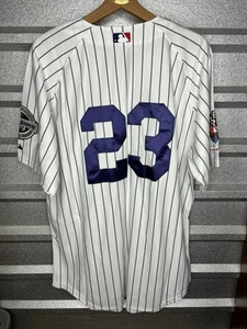 NWT Yankees Don Mattingly Inaugural 2009 World Series Majestic Pinstripe Jersey - Picture 1 of 12