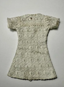 Vtg Barbie Maddie Mod White Silver Mini Dress - Picture 1 of 5