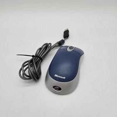 Microsoft Optical Mouse Blue USB and PS/2 Compatible Model X08-72983 Tested - Image 1 of 4