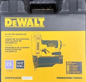 DEWALT DWFP2350K 23-Gauge 2-Inch Dual Trigger Pneumatic Pin Nailer NEW - Picture 1 of 2