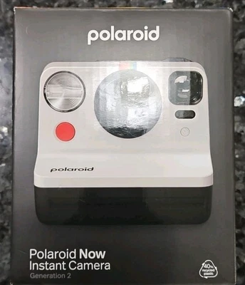 Brand New Polaroid Now Instant Film Camera Generation 2 - Black & White - Image 1 of 3