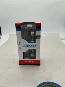 Schlage gleichschließend Eingang georgianischer Türknauf, Antik Messing - Bild 1 von 5