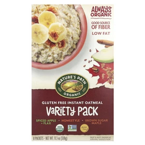 Organic Gluten Free Instant Oatmeal, Variety Pack, 8 Packets, 11.3 oz (320 g) - Picture 1 of 3