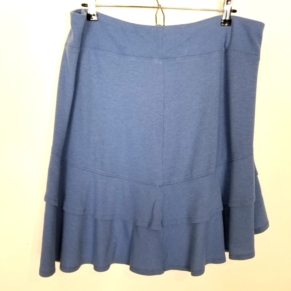 Horny Toad Women Ruffle Hem Skirt Sz XL Blue Pull On Comfort Casual Outdoor - Image 1 of 4