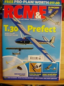 RCM&E MODEL AIRCRAFT MAG JUNE 2023 SLINGSBY T30  GLIDER PLANS PART 1 ROCKET SHIP - Imagen 1 de 4