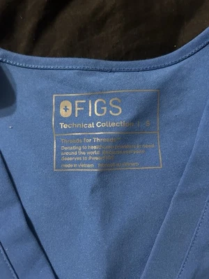 Blusa Médica Azul Claro Higos Talla Pequeña Foto 1 de 2