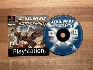 PlayStation PS1 STAR WARS Episode 1 Jedi Power Battles Disc & Manual | Free Post - Picture 1 of 3