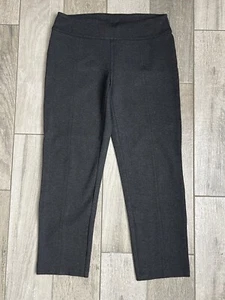New Directions Womens Pull On Stretch Pants Size Medium Mid Rise Dark Gray 30X26 - Picture 1 of 10
