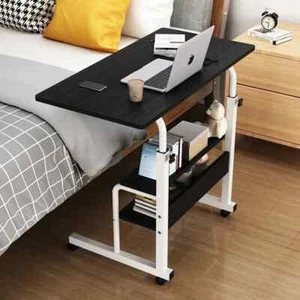 Laptoptisch Computertisch Einstellbar Schreibtisch Bürotisch PC Tisch mit Rollen - Bild 1 von 4