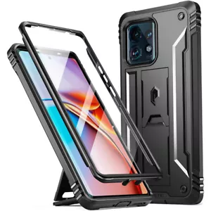 Für Motorola Moto Edge Plus 2023 Hülle | Poetic mit Ständer Robust Cover Schwarz - Bild 1 von 6