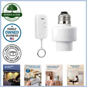 Wireless Light Socket with Remote Control No Wiring Needed for Easy Light Con... - Picture 1 of 11