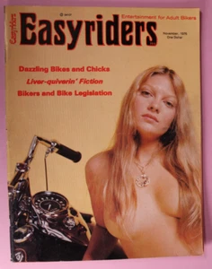 Easyriders November 1976 Vintage Motorcycle Magazine David Mann Centerfold Intac - Imagen 1 de 9