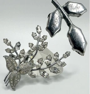 Broche de colección grabado a mano sellos distintivos ¿DEBE VER prototipo de empresa? Hoja de flor - Imagen 1 de 18