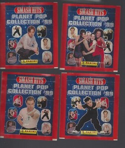 Lot of 4 Sealed 1999 Panini Smash Hits Stickers - 5 Per Pack - Usher - P Diddy