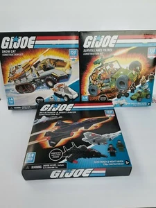 G.I.Joe Snow Cat & Surveillance Patrol & Skystriker & Night Raven Lot of 3 Sets - Picture 1 of 5