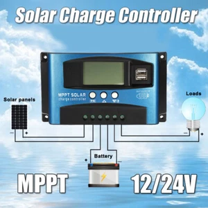 100A Mppt Pannello Solare Regolatore di Carica 12V/24V Auto Controllore - Foto 1 di 9