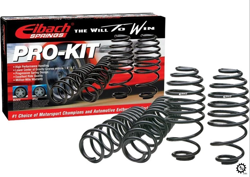 Juego de muelles reductores Eibach 1592.140 Pro-Kit para 05-11 Audi A6 Quattro V6 3L Foto 1 de 1