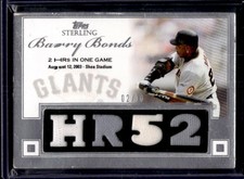 2006 Topps Sterling Barry Bonds #BB-MHRG52 Patch /10
