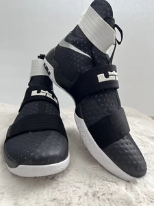 Nike LeBron Soldier Ten 10 Talla 18 Negro Gris Nuevo 856489-001 - Imagen 1 de 12