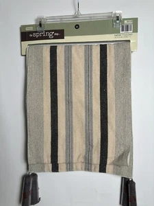 The Spring Shop, Corredor de Mesa Gris Blanco Negro Rayas, 14" x 72" - Imagen 1 de 6