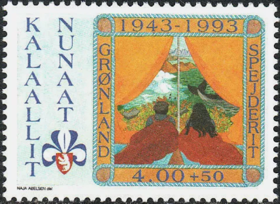 Tienda de campaña Groenlandia #Mi237 MNH 1993 Cruz Roja Boy Scouts Lily [B18] Foto 1 de 1