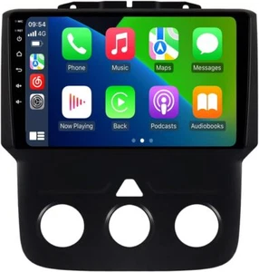 Dodge Ram 1500 2500 3500 2013-2018 Radio w/Manual AC, 6+128GB Apple Android - Picture 1 of 9