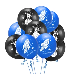 20 12" Astronaut Space Rocket Latex Balloon Birthday Party Decoration - Picture 1 of 8